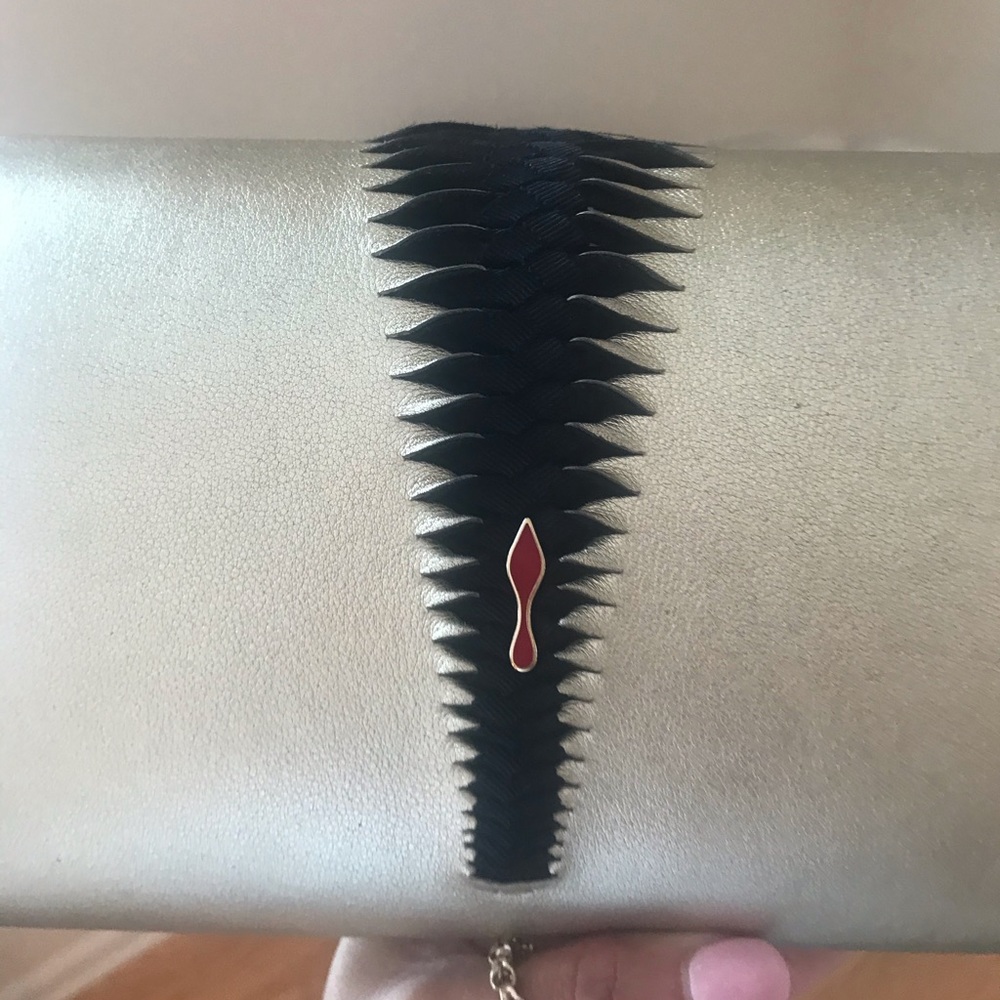 Christian Louboutin Two-Toned Paloma Clutch